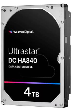 WD Ultrastar® HDD 4TB DC HA340 3.5in 26.1 4TB 256 7200RPM SATA ULTRA 512E SE NP3 DC HA340