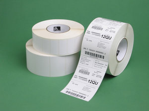 Zebra Label, Paper, 38x25mm; Direct Transfer, Z-Select 2000D, Coated, Permanent Adhesive, 76mm Core