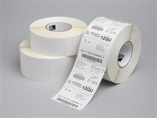 Zebra Label, Paper, 57.2x31.8mm (2.25x1.25in); Direct Thermal, Z-Select 2000D, High Performance Coated, All-Temp Adhesive, 1in)25.