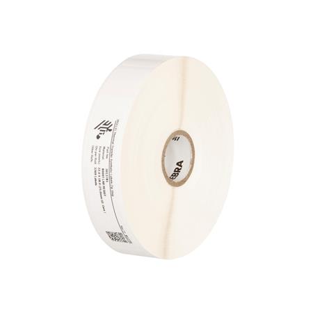 Zebra Label, Polyester, 22x18MM: Thermal Transfer, 8000T Lab Resist, Permanent Acrylic Adhesive, 25mm Core, Sample