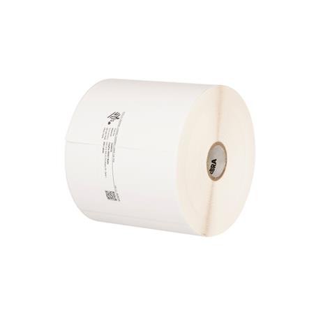 Zebra Label, Polypropylene, 102x102mm; Thermal Transfer, POLYPRO 4000T MATTE, Permanent Adhesive, 25.4mm Core, Sample