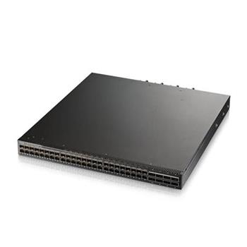 Zyxel CX4800-56F, EU, 48-port 10/25G L3 Aggregation Fiber Switch with 8 100G Uplink (with 2 AC power supply)
