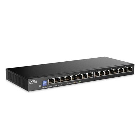 Zyxel GS1100-16ES Slimline 16 port Gigabit - DIP selector Unmanaged Switch
